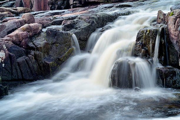 istock Small Scottish waterfall on a river in rural east Ayrshire 489012076