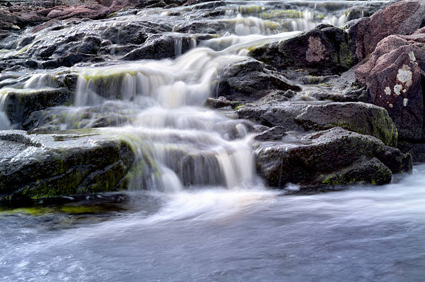 istock Small Scottish waterfall on a river in rural east Ayrshire 489012096