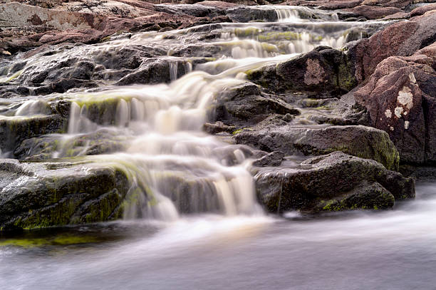 istock Small Scottish waterfall on a river in rural east Ayrshire 489012134