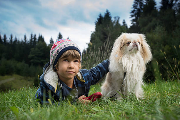 istock Little boy with his best friend 489012688