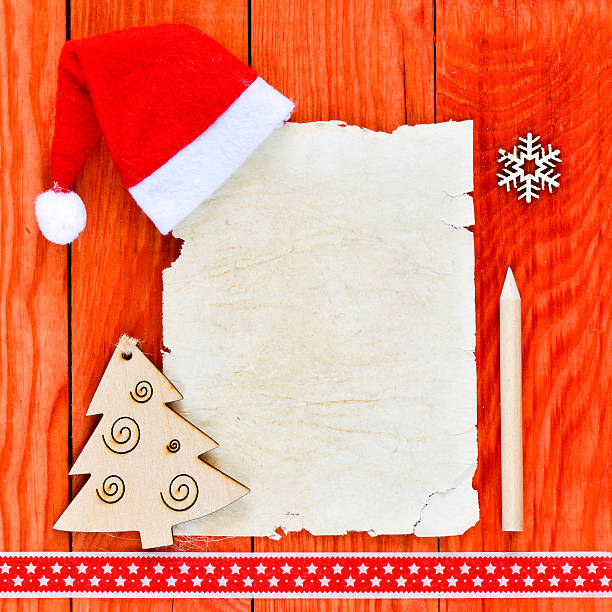 istock Merry christmas letter with santa hat 489030470
