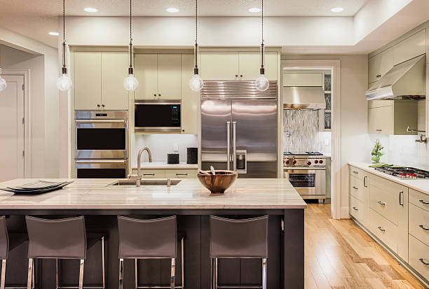 istock Beautiful Kitchen in New Luxury Home 489036568