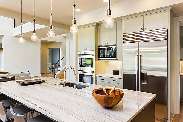 istock Beautiful Kitchen in New Luxury Home 489036584