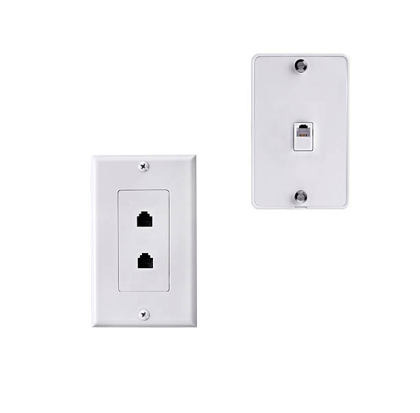 istock Aerial and network outlet isolated 489039349