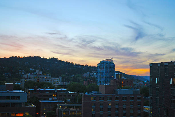 Portland Oregon West Hills Sunset