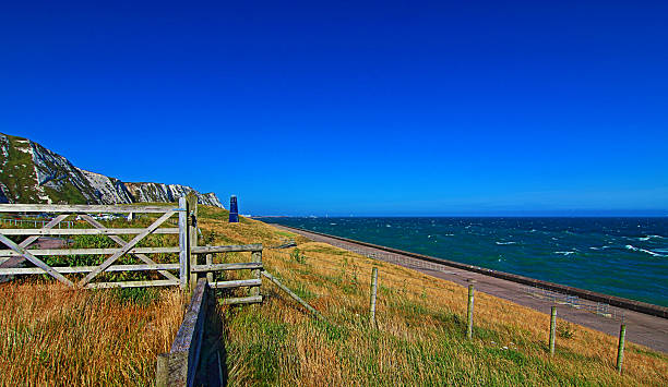 istock Samphire Hoe Tower at Dover Kent 489041532