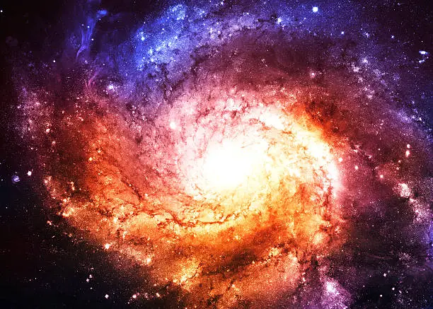 Photo of Spiral Galaxy - Elements of this Image Furnished by NASA