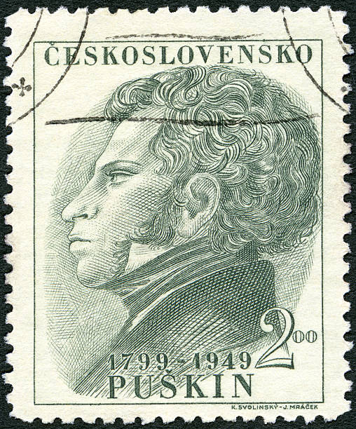 istock Postage stamp Czechoslovakia 1949 portrait Alexander Pushkin 489042395