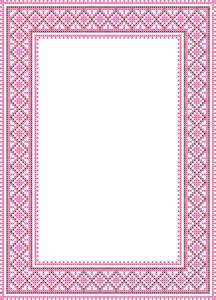 pink cross stitch frame 2 pink cross stitch frame vector, abstract frame miao minority stock illustrations
