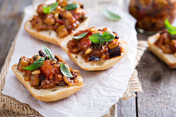istock Eggplant and tomato caponata 489043896