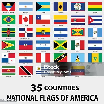 istock National Flags of America 489076824