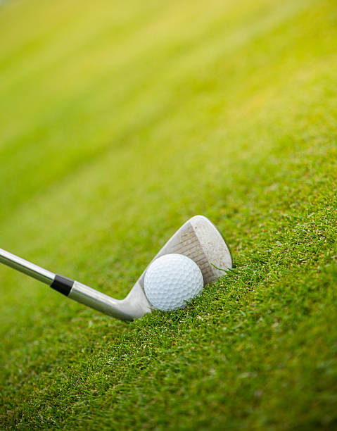 istock Golf club and ball in grass 489082758