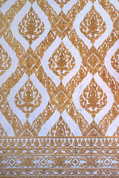 istock Beautiful Pattern at Thai temple, Thailand 489083423