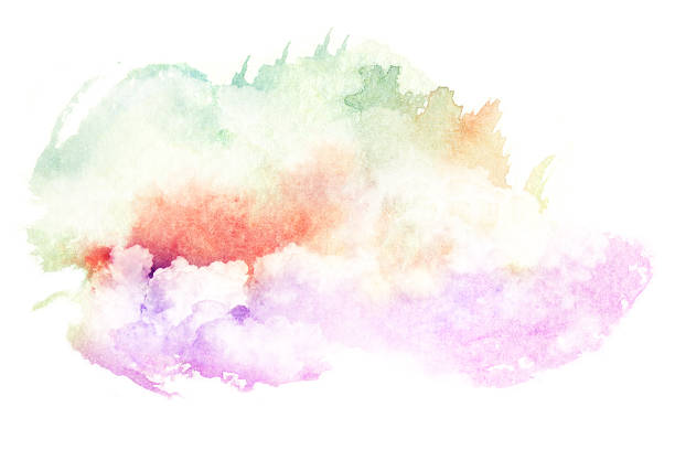 istock Watercolor illustration of cloud. 489083520