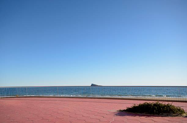 Benidorm's Poniente Beach as seen from the new promenade