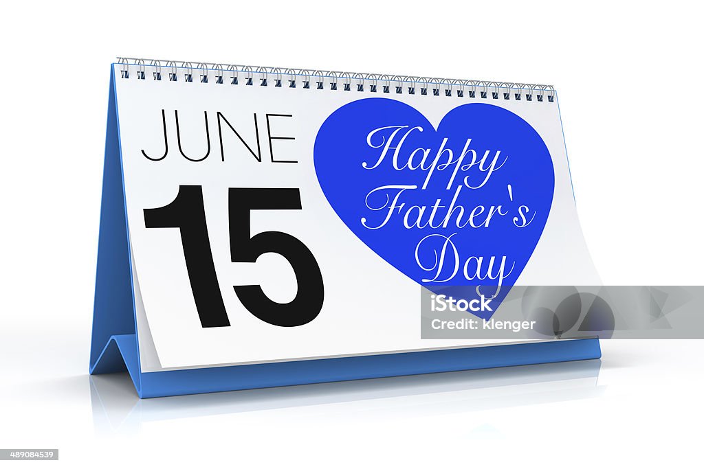 Happy Father's Day-Kalender - Lizenzfrei Aktenordner Stock-Foto