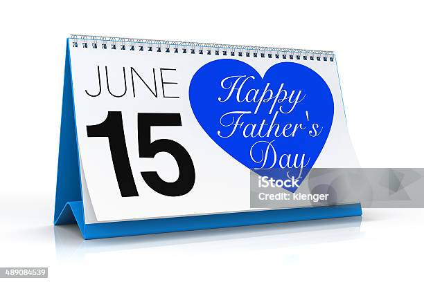 Happy Fathers Daykalender Stockfoto und mehr Bilder von Aktenordner - Aktenordner, Blau, Buchseite