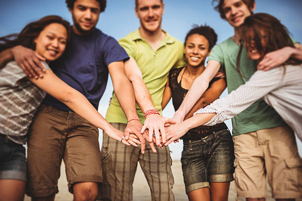 istock Group of volunteer 489086703