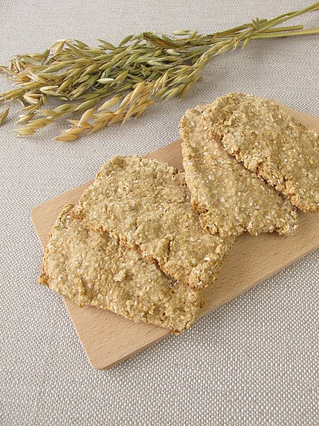 istock Homemade oats crispbread 489087160
