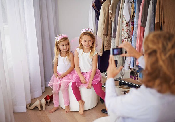 istock Capturing this childhood moment on camera 489087837