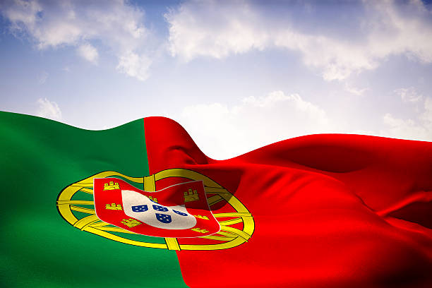 istock Portugal flag waving 489088509