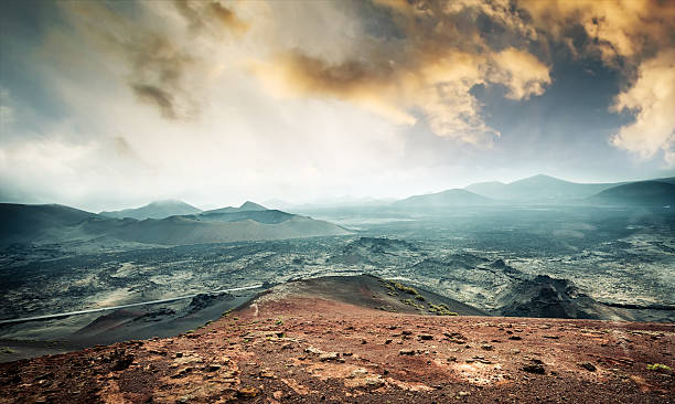 istock beautiful mountain landscape with volcanoes 489088926