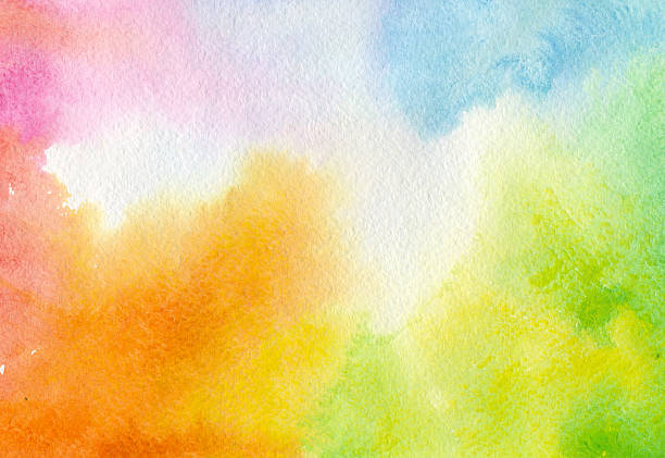 barevné akvarelové pozadí - akvarelové pozadí stock ilustrace