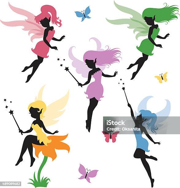 Fairy Stock Illustration - Download Image Now - Fairy, Vector, Illustration