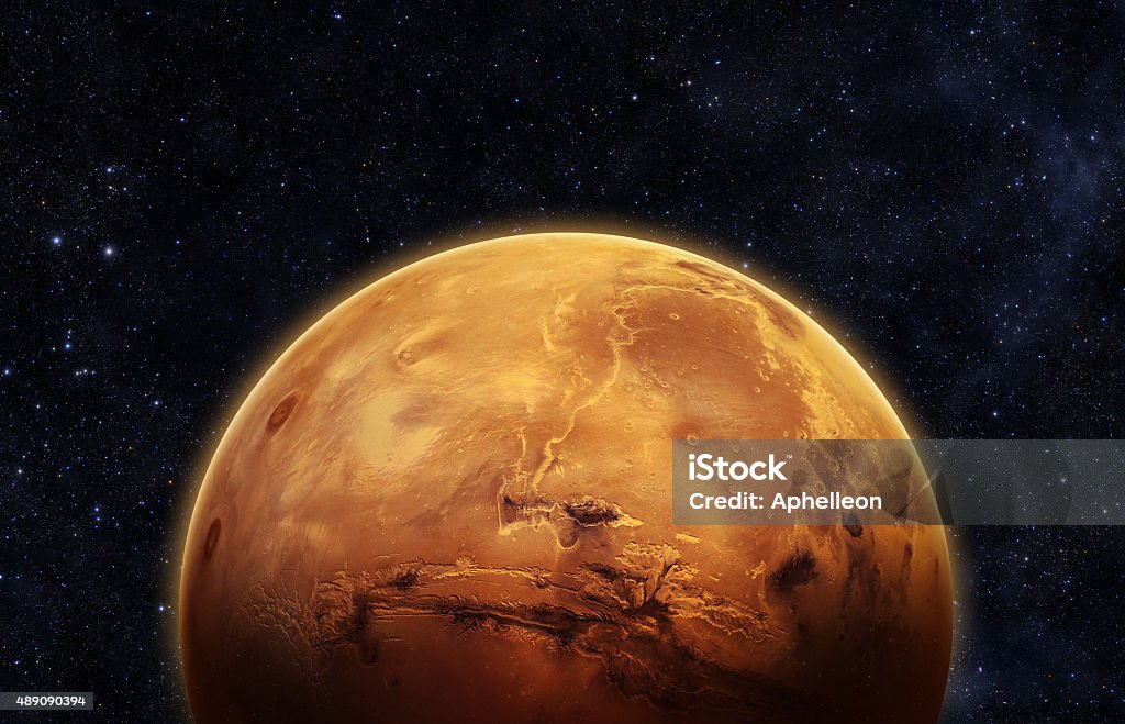 Planet Mars Elements of this Image Furnished by NASA Planet - Space Stock Photo