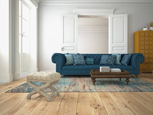 istock sofa in a modern living room. 3d rendering 489090980