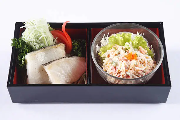 Photo of Roasted Barramundi (Seabass) fillet and japanese mayonnaise salad