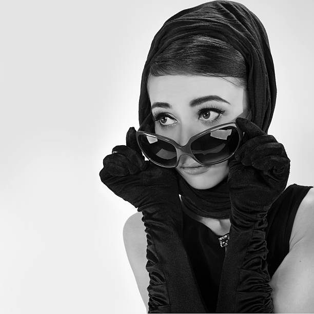 istock beautiful young woman in retro style 489112326