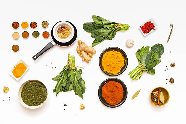 istock spices for food on background. 489113468
