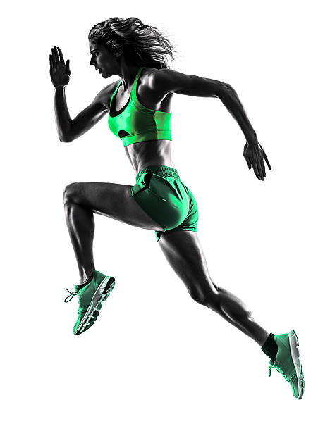 istock woman runner running jogger jogging silhouette 489116120