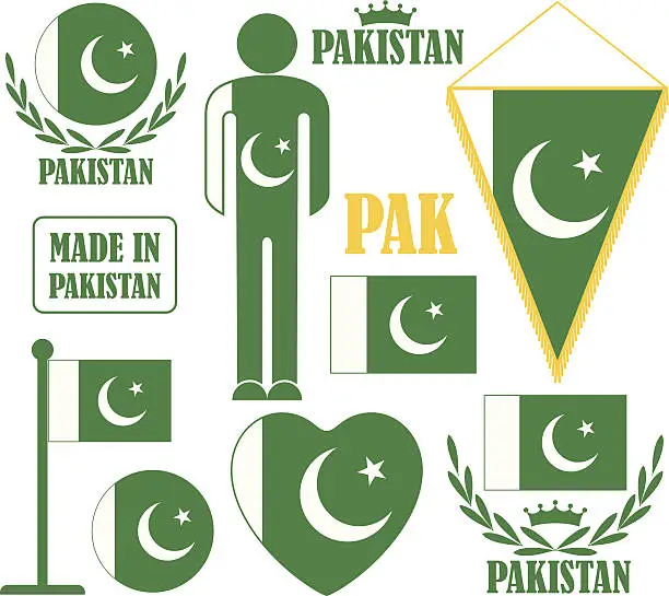 Vector illustration of Pakistan