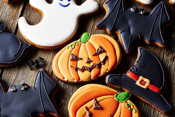 istock Halloween homemade gingerbread cookies 489120028