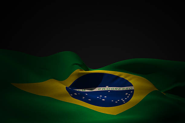 istock Brazil flag waving 489120189