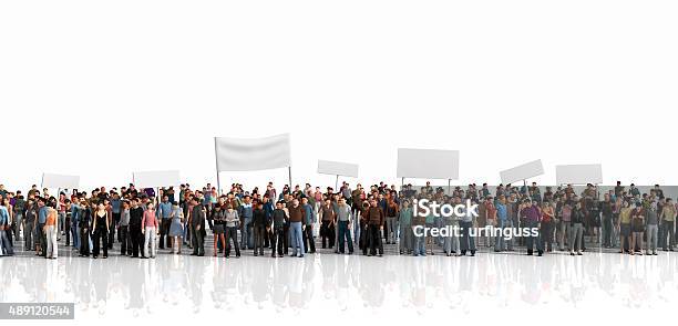 Protest Of Crowd Stock Photo - Download Image Now - Protest, Crowd of People, People