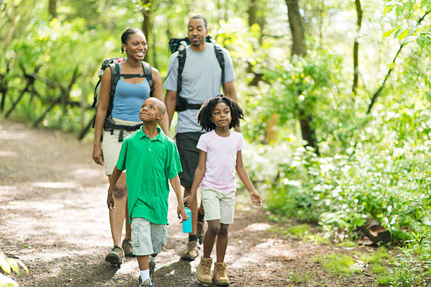 istock Family Hiking 489120653