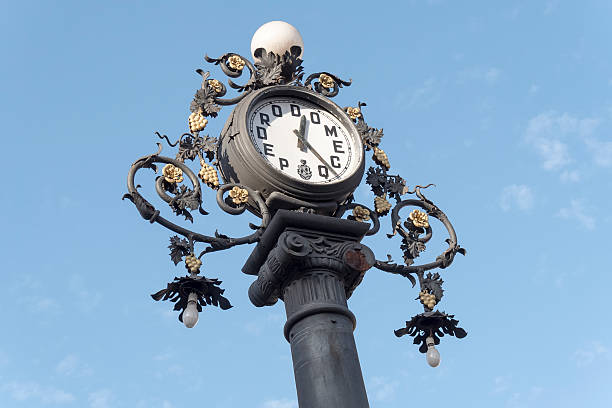 istock Clock old lamppost, Jerez de la Frontera, Spain 489121970
