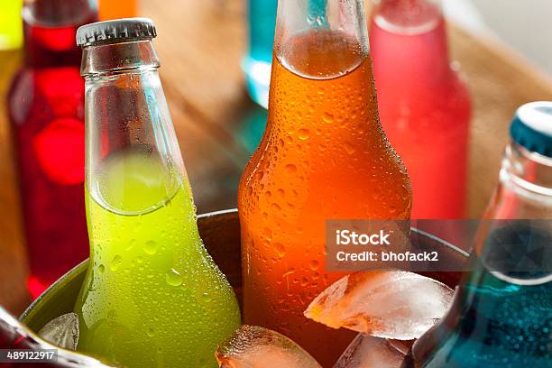 Assorted Organic Craft Sodas Stock Photo - Download Image Now - Soda, Bottle, Carbonated