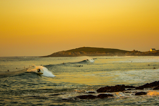 Sunset Surfer Fistral Beach