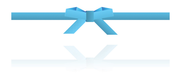 Blue Dashed Ribbon Blue Dotted Bow And Blue Dotted Ribbon On White Background Stock ...