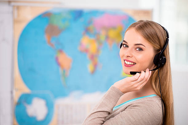 istock Creative concept for travel agency office 489137608