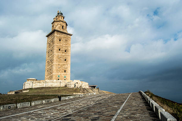 istock Arriving at the tower of Hercules 489138994