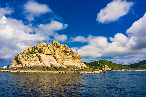 istock Rocks mountain and sea with blue sky 489139824