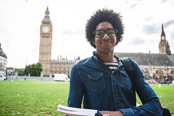 Student in London Student in London  exchange student stock pictures, royalty-free photos & images