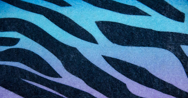 istock Blue, Black and Lavender Animal Stripe 489145600