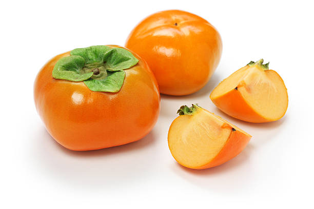 балетки jiro хаки, японский хурма - persimmon стоковые фото и изображения