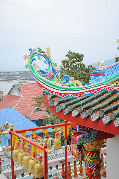 istock chinese roof with gold bell 489148616